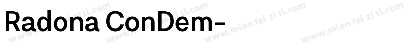 Radona ConDem字体转换